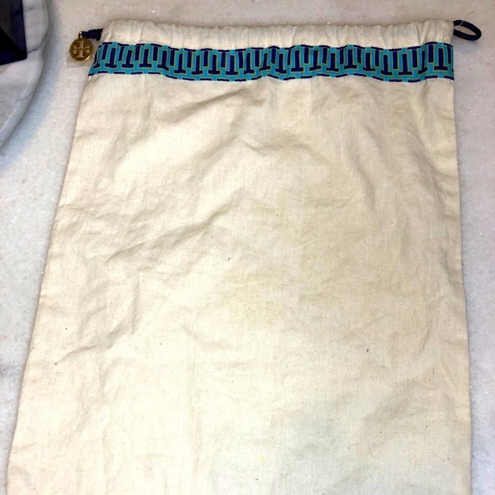Tory Burch canvas dustbag with drawstring